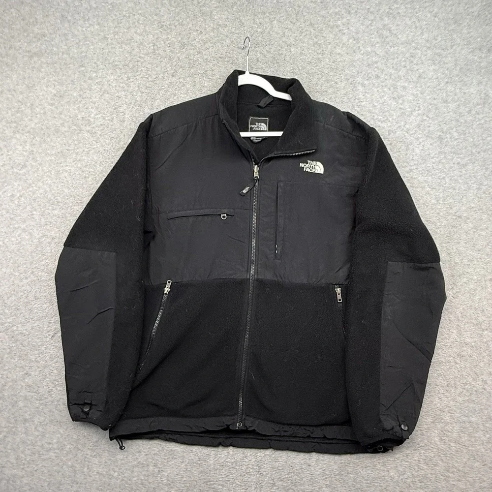 The North Face Denali Fleece Jacket Men L Polartec Black Full Zip Outdoor Hiking